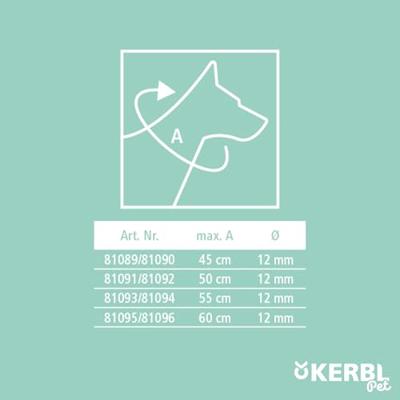 Rundlederen halsband roma m stopper 50 cm 8 mm cognac