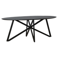 Oslo Black Acasia Web Leg 200cm-13386 - thumbnail