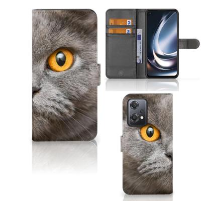 Telefoonhoesje | Met pasjeshouder | OnePlus Nord CE 2 Lite Britse Korthaar Telefoonhoesje | Met pasjeshouder | OnePlus Nord CE 2 Lite Britse Korthaar