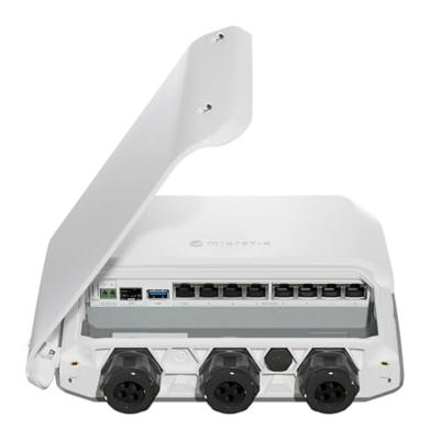 Mikrotik RB5009UPr+S+OUT bedrade router 2.5 Gigabit Ethernet, Gigabit Ethernet Wit