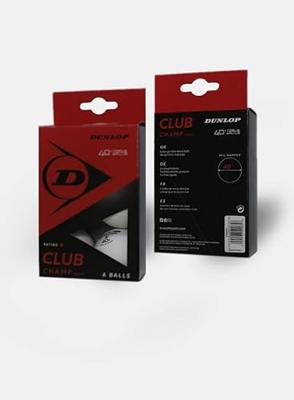 Dunlop TT BL 40+ Club Champ Tafeltennisbal (6-pack) Dunlop TT BL 40+ Club Champ Tafeltennisbal (6-pack)
