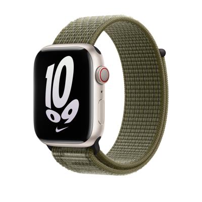 Apple Nike Sport Loop Apple Watch 42mm / 44mm / 45mm / 49mm Sequoia / Pure Platinum