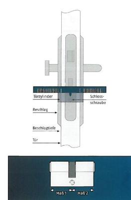 ABUS 03002 Dubbele profielcilinder 30 / 30mm