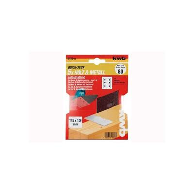 kwb 818012 Schuurpapier Korrelgrootte (num) 120 (l x b) 100 mm x 115 mm 5 stuk(s)