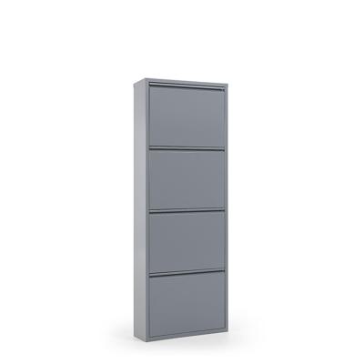 Kave Home Schoenenkast 'Ode' 4-deurs, kleur Grijs Kave Home Schoenenkast 'Ode' 4-deurs, kleur Grijs