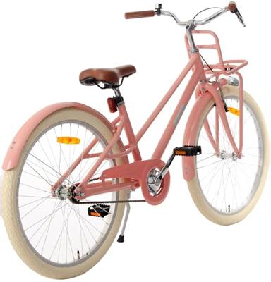 AMIGO Urban Aluminium Frame 24 Inch Meisjes Terugtraprem Zalmroze