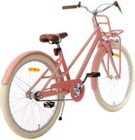 AMIGO Urban Aluminium Frame 24 Inch Meisjes Terugtraprem Zalmroze - thumbnail