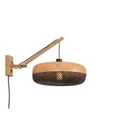 GOOD&MOJO Wandlamp 'Palawan' Small, Bamboe, kleur Naturel/Zwart - thumbnail