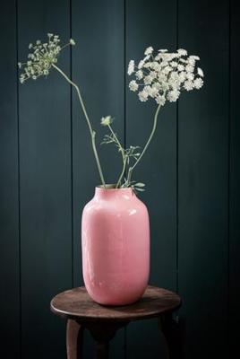Pip Studio Vaas Metaal Ovaal Oud Roze 30cm