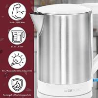 Clatronic WKS 3692 weiss Waterkoker Aantal/Volume: 1.5 l RVS, Wit - thumbnail