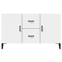 Dressoir 100x36x60 cm bewerkt hout wit - thumbnail