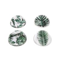 Presse papier glas 'Botanisch' Ø8x4cm - thumbnail