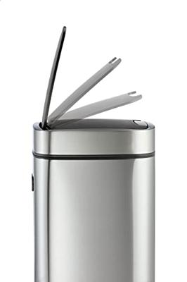 Durable Afvalbak | 12 l H430 mm | RVS/kunststof metallic zilver | 1 stuk - 342123 342123 - thumbnail