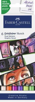 Faber Castell Sketchmarker Goldfaber - etui 6 stuks - Graphic novel