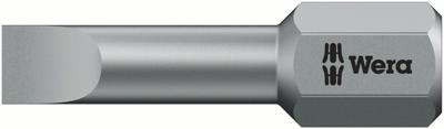 Wera 800/1 TZ Sleufschroeven Bits, 1.2 x 6.5 x 25 mm - 1 stuk(s) - 05056233001 Wera 800/1 TZ Sleufschroeven Bits, 1.2 x 6.5 x 25 mm - 1 stuk(s) - 05056233001