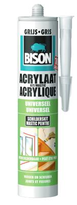 Bison Acrylaatkit Universeel Grijs Crt 300Ml*12 Nlfr - 1491143 - 1491143