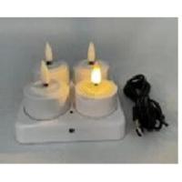 Home & Styling Theelichten oplader met 4 led voor usb - thumbnail