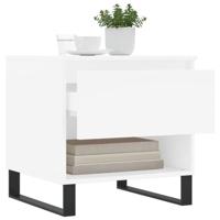 Salontafels 2 st 50x46x50 cm bewerkt hout wit - thumbnail