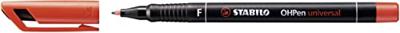 STABILO OHPen universal, OHP-marker, permanent, fijn 0,7 mm, rood