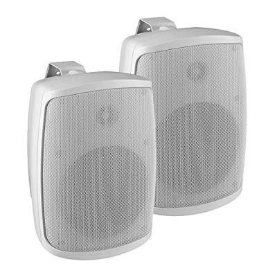 Monacor WALL-04T/WS PA-wandluidspreker 2 W Wit 1 paar Monacor WALL-04T/WS PA-wandluidspreker 2 W Wit 1 paar