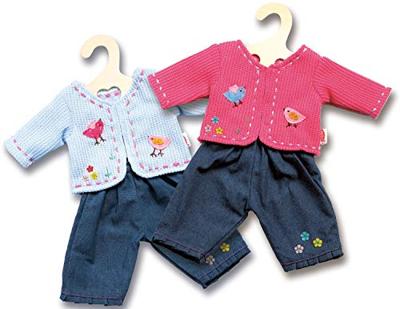 Heless Jack met spijkerbroek roze, 28-35 cm