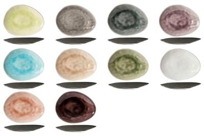 Cosy & Trendy Kleine Bordjes / Gebaksbordjes Streetfood 15 x 11.5 cm - 10 Stuks