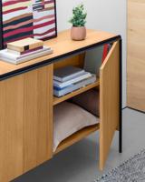 Kave Home Dressoir 'Nadyria' 140cm, kleur eiken / zwart - thumbnail