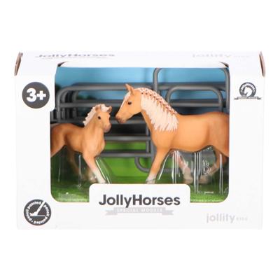 JollyHorses Pinto speelgoedpaard met veulen