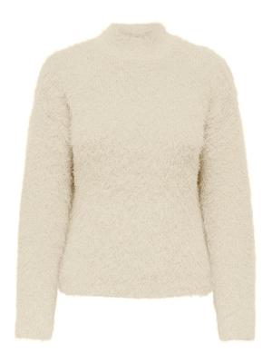 Only Onllulu Ls Rib Highneck Cc Knt Trui 4853091 Cloud Dancer
