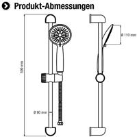 Cornat Doucheset Carballo 5S Chroom-Wit - SA330593 - thumbnail