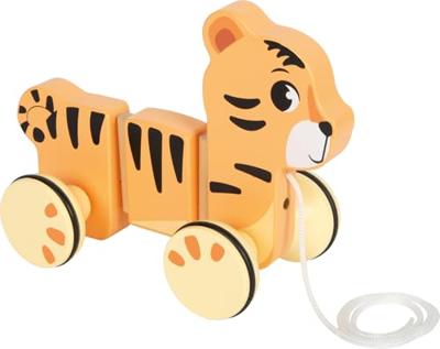 Small Foot - houten trekdier tijger safari fsc Small Foot - houten trekdier tijger safari fsc