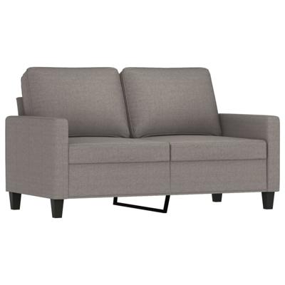 3-delige Loungeset met kussens stof taupe