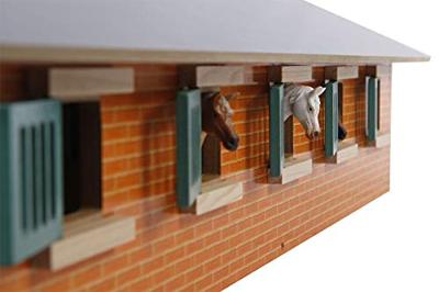 Kids Globe globe paardenstal hout met 9 paardenboxen 1:32