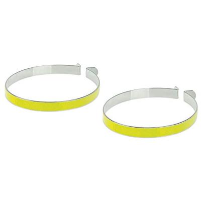 M-Wave Broekklem chroom met reflectie (per set)