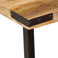 3-delige Salontafelset massief mangohout en ijzer - thumbnail