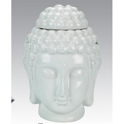 Aromabrander & Olieverdamper Boeddha Hoofd - Wit