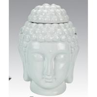 Aromabrander & Olieverdamper Boeddha Hoofd - Wit - thumbnail