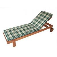 Tuinstoelkussen - Textiel - Groen 58 x 195 cm - thumbnail