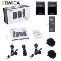Comica BoomX-D UC2 draadloze microfoon-set met 2 zenders en USB-C-ontvanger - thumbnail