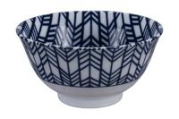 Blauw-witte kom - Mixed Bowls - 350ml - 13x7cm - thumbnail
