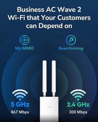 Cudy RE1200 Outdoor Netwerkrepeater Wit 10, 100 Mbit/s