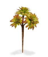 Mini Red Echeveria kunsttak 17cm - thumbnail