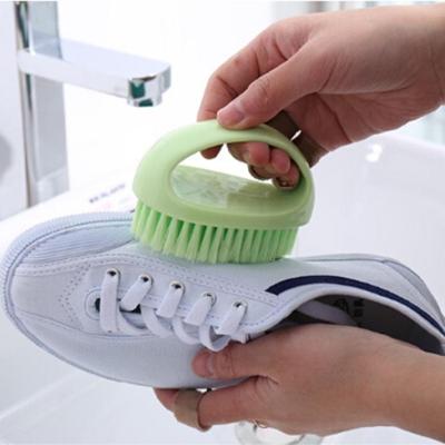 2 PC'S multi functionele zacht haar Wasserij wassen schoenen badkamer schoonmaken borstel (groen)