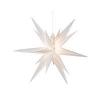 Lumineo Kerstster PVC Steady Wit 6 LEDs Binnen/Buiten 60 cm - thumbnail