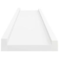 VidaXL Fotoplanken 2 st 60x9x3 cm mdf wit - thumbnail