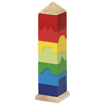 Goki houten stapel toren, 9dlg. - thumbnail
