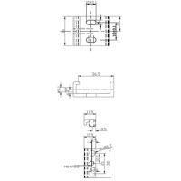 Deko Light 710082 D Line Schnellmontageklammer für Messebau 230V-railsysteemcomponenten Stroomrail 3-fasig Zwart - thumbnail