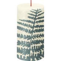 Bolsius Rustiek kaars 130/68 bladmotief - thumbnail