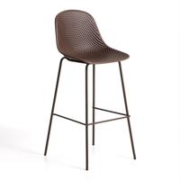 Kave Home Barkruk 'Quinby' kleur Bruin (zithoogte 75cm) - thumbnail