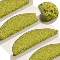 VidaXL Trapmatten 15 st 65x21x4 cm groen halfrond groot - thumbnail